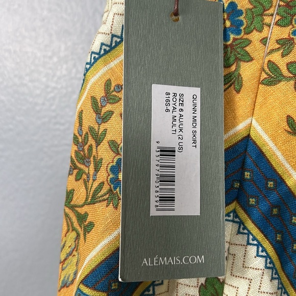 Alemais Maxi Linen Skirt Quinn size US 2 - Picture 9 of 14